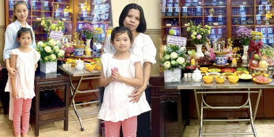 Con gái Mai Phương xuất hiện trong lễ giỗ 3 năm ngày mất của mẹ