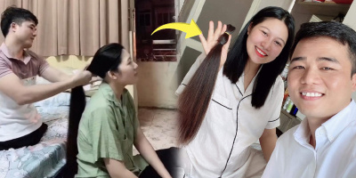 Vợ Tô Đình Khánh hiến tặng mái tóc nuôi 4 năm cho bệnh nhân hiểm nghèo