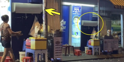 Chủ quán bán hột vịt lộn lắp cả điều hòa cho khách ngồi vỉa hè