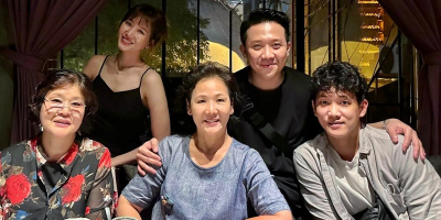 Trấn Thành đưa gia đình nhà vợ đi ăn sau ồn ào "bao rạp"