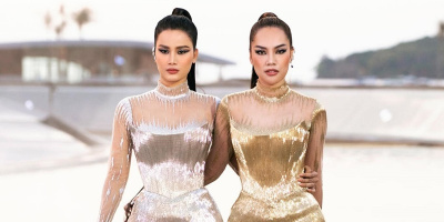Những màn catwalk sóng đôi ấn tượng của dàn mỹ nhân Vbiz