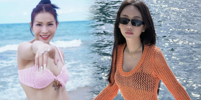 Mỹ nhân làng hài thi nhau thả dáng quyến rũ khi đi biển