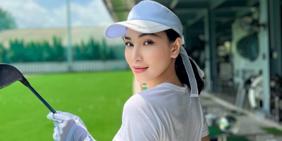 Quỳnh Thư tổ chức giải golf mừng sinh nhật