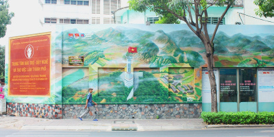 Tranh bích họa "Việt Nam tươi đẹp" mang diện mạo mới cho các bức tường tại TP. Hồ Chí Minh