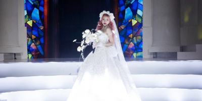 Trang Pháp làm vedette trong show trình diễn áo cưới