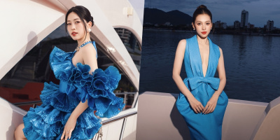 Dàn mỹ nhân Việt đồng điệu dresscode xanh ở show VUNGOC&SON