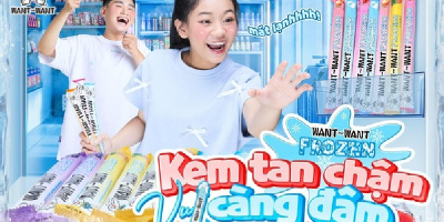 Cách Gen Z'cool hóa ngày nắng nóng với kem đá lạnh Want Want Frozen