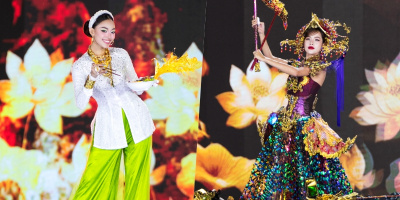 Độc đáo các thiết kế trang phục dân tộc của đội NTK Minh Châu ở Miss Grand Vietnam 2025
