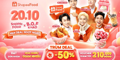 20.10 này, phái đẹp chỉ cần “chill”, còn lại đã có ShopeeFood chiều