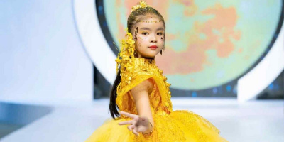 Mẫu nhí Nguyễn Cao Vân gây ấn tượng trên sàn diễn