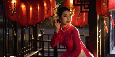 Amy Lê Anh khoe vẻ đẹp mặn mà trong bộ ảnh áo dài