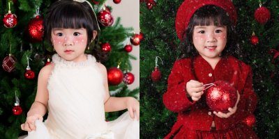 Mẫu nhí Tú Uyên đáng yêu trong bộ hình chào đón giáng sinh 2025