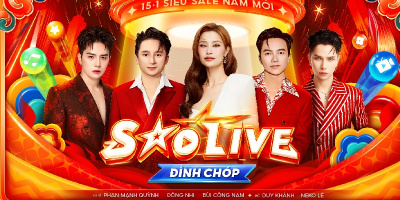 Dàn sao Vbiz mang playlist năm mới rộn ràng, xông đất Shopee Live 15.1