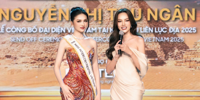 Á hậu Thu Ngân nhận sash Miss Intercontinental Vietnam 2025