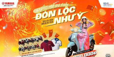 Đón lộc đầu năm, Yamaha Motor Việt Nam tung loạt ưu đãi cho người mua xe