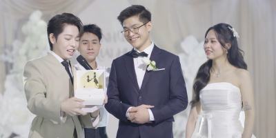 Đức Phúc tái xuất Valentine mang cả “vũ trụ tình yêu” đến lễ cưới bất ngờ