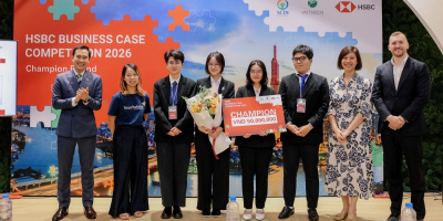Sinh viên Đại học Ngoại thương Hà Nội vô địch Cuộc thi Giải quyết Tình huống Kinh doanh HSBC 2026