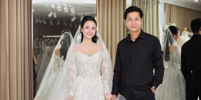 Diễn viên Vũ Việt Hoa diện ba thiết kế váy cưới từ Linh Nga Couture
