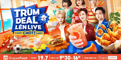 Cuối tuần xem livestream, nắm ngay bí kíp săn deal món ngon siêu hời cùng ShopeeFood