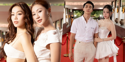 Dàn Hoa - Á hậu đồng điệu tông trắng dự show VUNGOC&SON