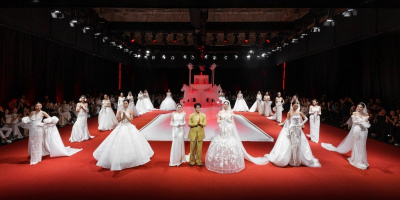 Lương Thuỳ Linh, Naomi hoá thân thành cô dâu trong Vietnam Wedding Week