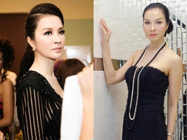 
“Hoa hậu ảnh lịch” Thanh Mai sắc xảo và quý phái trong cặp kính áp tròng màu đen. 
