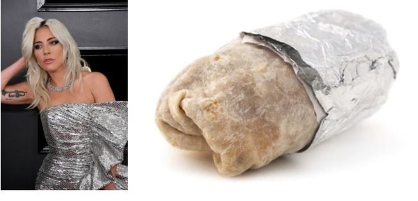 
Trong bộ váy màu bạc ánh kim với thiết kế độc đáo, nhìn Lady Gaga lại trông giống như burrito gói giấy bạc.