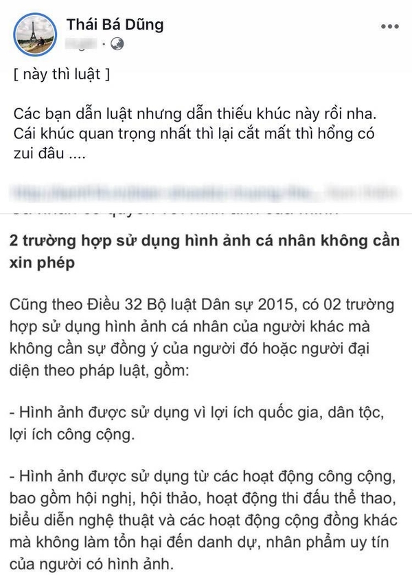  
Bài đăng trên trang cá nhân của founder Thái Bá Dũng.