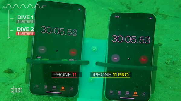 Thử khả năng chống nước của iPhone 11: Ngâm dưới đáy biển sâu 12m trong 30 phút vẫn sống nhăn răng? - Ảnh 4.