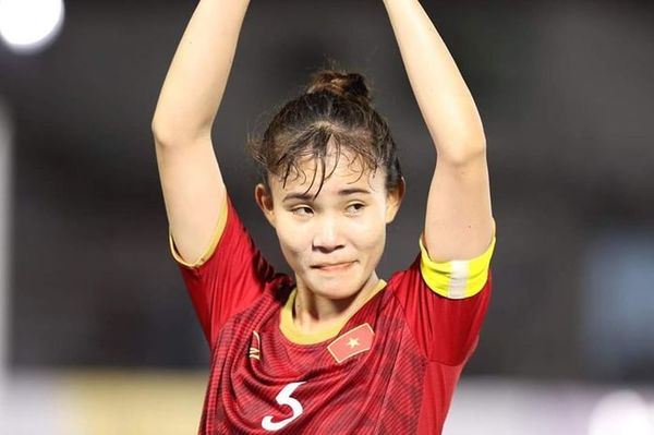  
Nữ "chiến binh" Chương Thị Kiều của đội tuyển bóng đá nữ Việt Nam