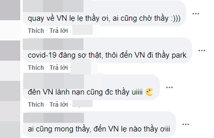  
Một số bình luận từ CĐV Việt Nam. (Ảnh chụp màn hình)