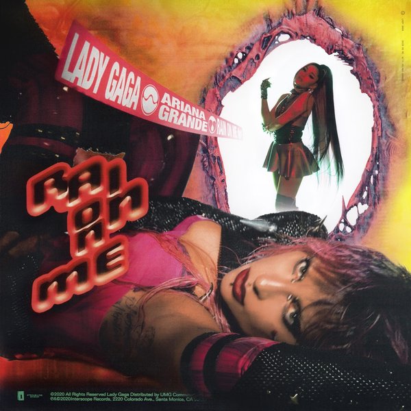  
Bìa single Rain On Me, sản phẩm collab giữa Lady Gaga và Ariana Grande. (Ảnh: NME)