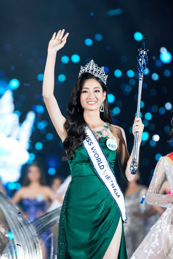  
Lương Thùy Linh đăng quang Hoa hậu Thế Giới Việt Nam 2019 (Ảnh: Vietnamnet)