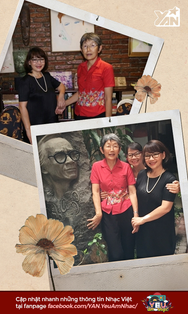  
Bà Michiko chụp ảnh cùng em gái nhạc sĩ Trịnh Công Sơn - bà Trịnh Vĩnh Trinh. (Ảnh: YAN)