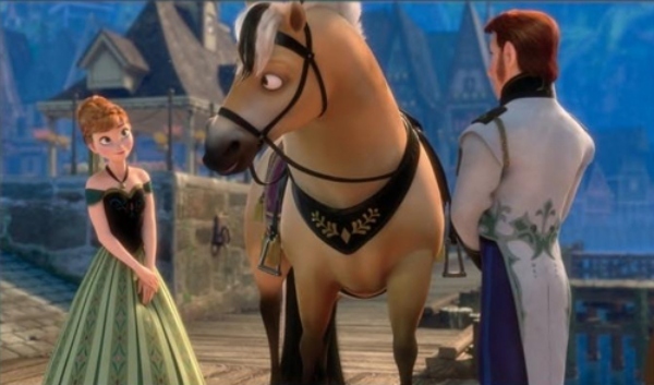  
Sitron là chú ngựa khá hiền lành nhưng lại có phần hơi...ngáo ngơ (Ảnh: Disney)