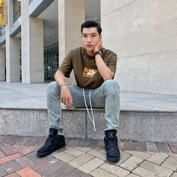 Vẻ ngoài hao hao người mẫu Quang Đại của HIEUTHUHAI- Ảnh Instagram NV