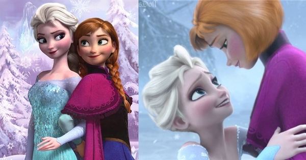  
Elsa và Anna trong Frozen trông vẫn rất xinh đẹp với mái tóc ngắn (Ảnh: The Nameless Doll)