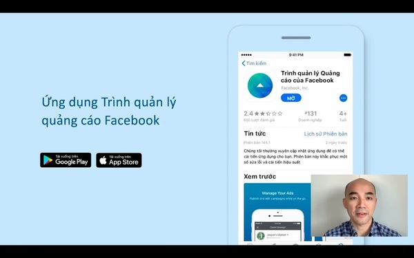  
App Trình quản lý quảng cáo Facebook.