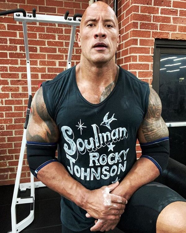 
Dwayne Johnson is famous for his "steel punches".  (Photo: Instagram The Rock)