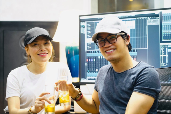  
Mỹ Tâm và Khắc Hưng thường hợp tác trong âm nhạc - Ảnh FBNV