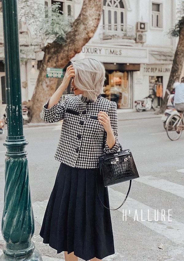 Thời trang H'Allure gợi ý cách phối đồ dạ tweed dẫn đầu xu hướng