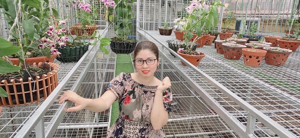 Hương Trần - Bà chủ vườn lan sở hữu hàng ngàn chậu lan 