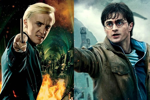  
Phù thủy Draco và Harry Potter ngày ấy. (Ảnh: Warner Bros)