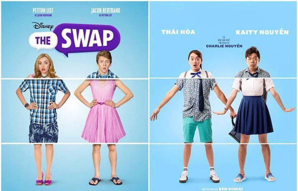 2 poster của The Swap và Hồn papa,Da con gái.