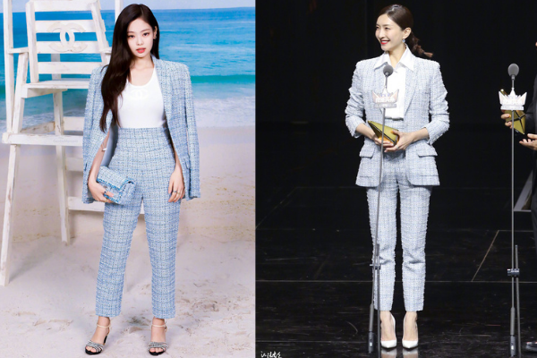  
Jennie vẫn được khen ngợi bởi cách cô khoác áo vest tạo style riêng biệt. (Ảnh: T.H)