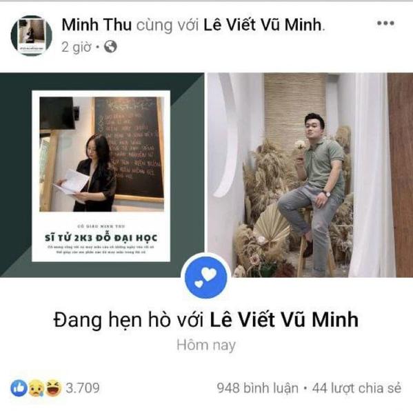 Cô giáo Minh Thu công khai hẹn hò với Minh Vẹo-2