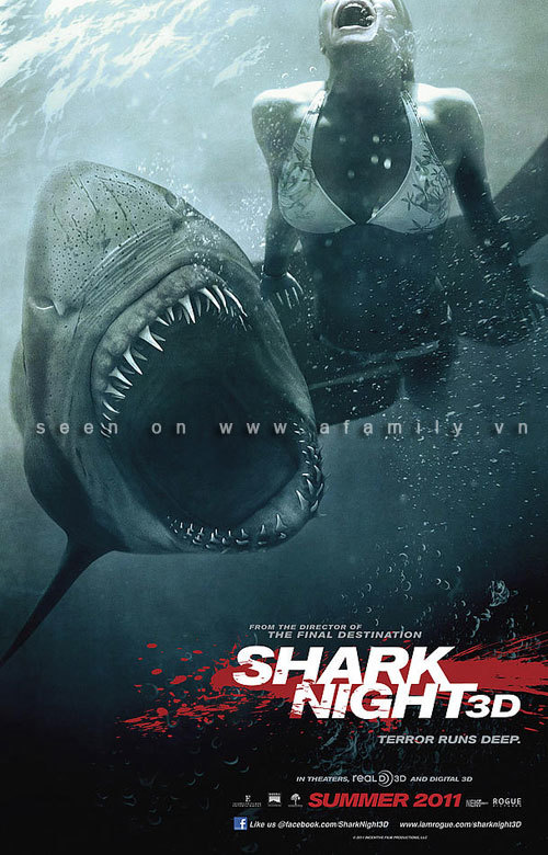 Shark Night 3D&quot; tung poster dọa khán giả &quot;chết khiếp&quot;