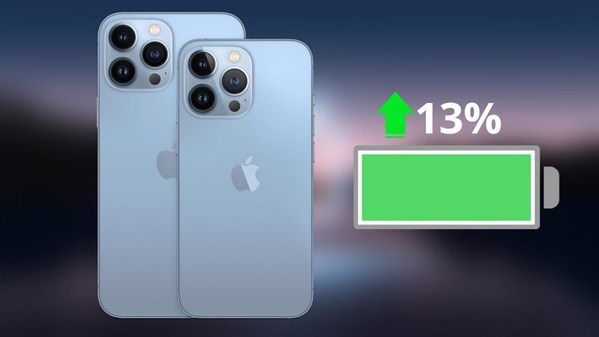 Dung lượng pin dòng iPhone 13, tăng khoảng 13% so với dòng iPhone 12