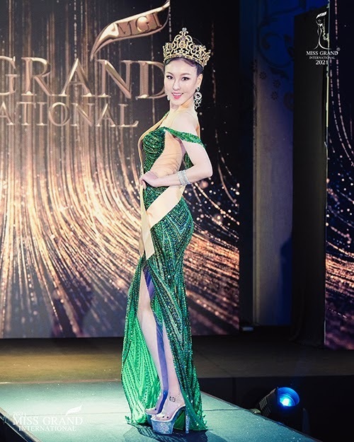  
Sen Yang - Miss Hồng Kông trở thành "cây hài" của Miss Grand International 2021. (Ảnh: MGI)