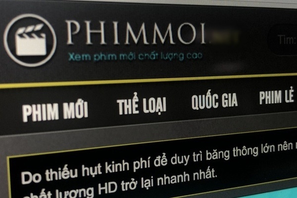  
Phimmoi là trang web phim lậu lớn nhất tại Việt Nam. (Ảnh: Vietnamnet)